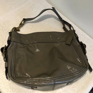 Green Coach Pleather Bag